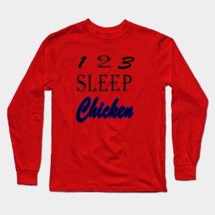 sleep chicken Long Sleeve T-Shirt